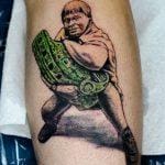 Steve Irwin Crocs Hunter tattoo..