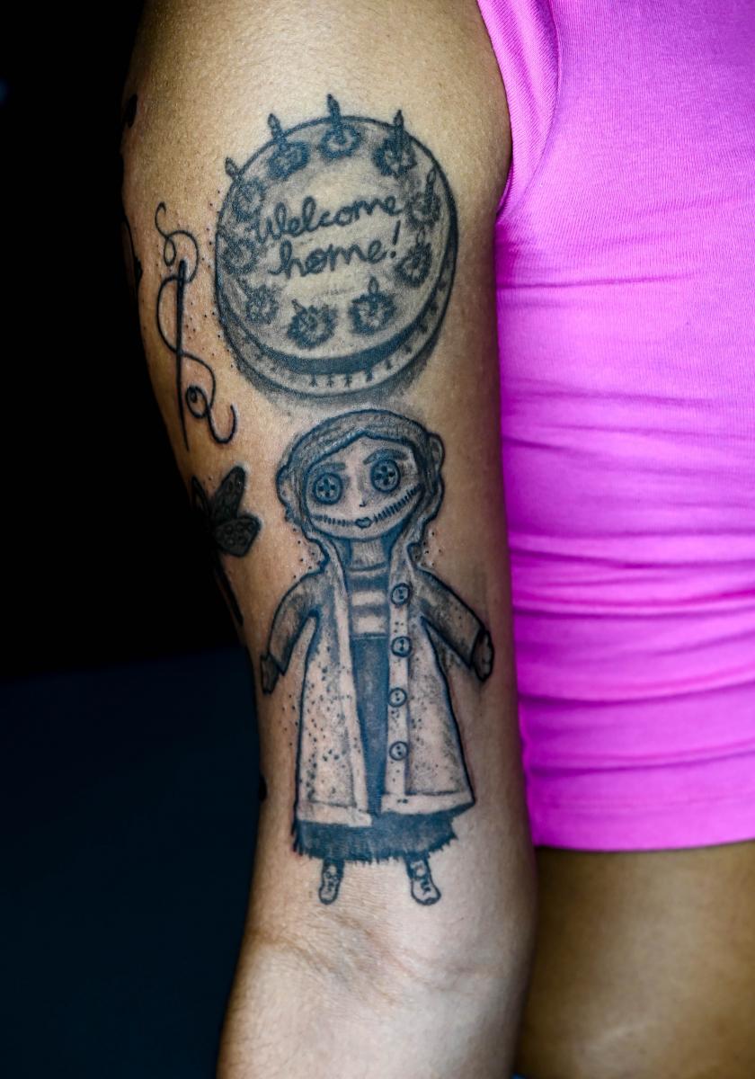 Russian doll Coraline tattoo style Teddy Bear  Spreadshirt
