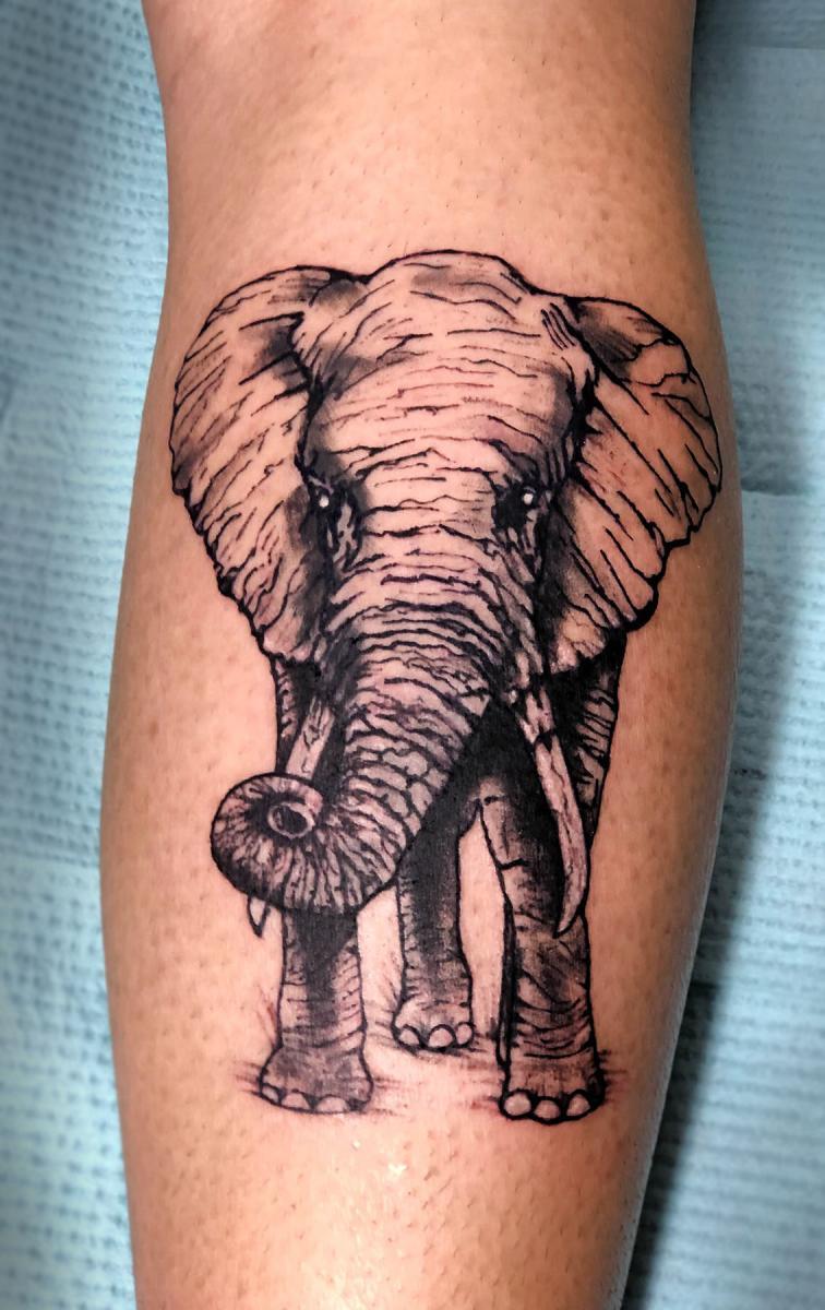 Tattoo of the Cape Town, South Africa scenery - Tattoogrid.net