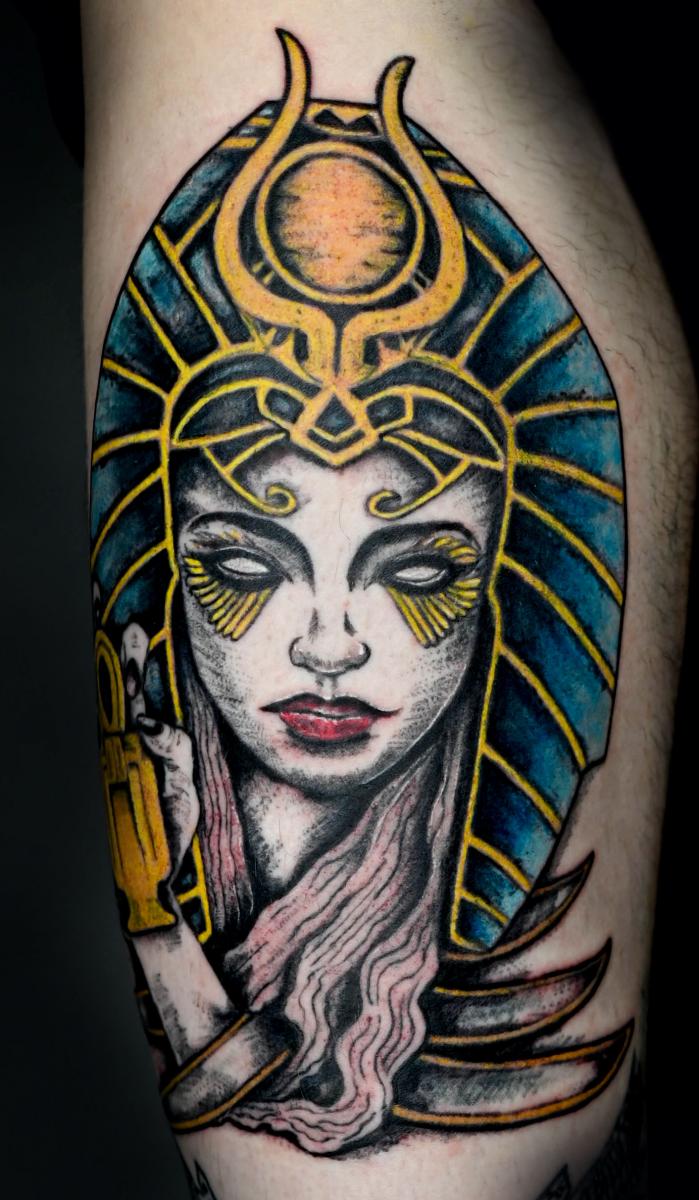 Neo traditional cleopatra tattoo on Craiyon