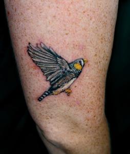 Finch Bird Tattoo