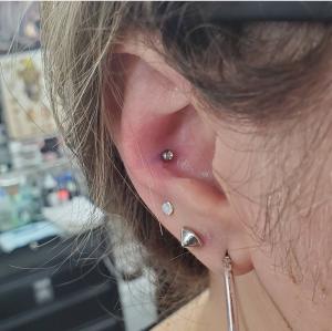 conch piercing and ear lobes