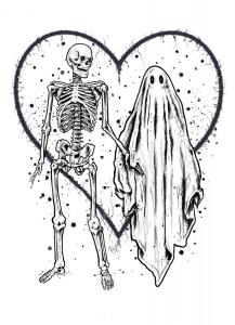 Ghost and Skeleton love